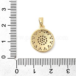 Brass Micro Pave Cubic Zirconia Pendants&nbsp;KK-G542-05G-02