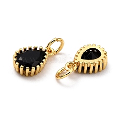 Brass Micro Pave Cubic Zirconia Pendants&nbsp;ZIRC-D120-01G-M