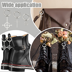 6Pcs 3 Style Alloy Shoes Charms&nbsp;HJEW-GO00253