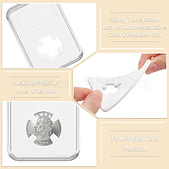 40Pcs PP Commemorative Coin Collection Box&nbsp;AJEW-DL0001-04