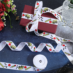 School Season Theme Polyester Printed Grosgrain Ribbon&nbsp;OCOR-WH20006-20C