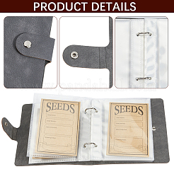 PU Leather Cover Loose Leaf Binder Photo Albums with Self-Adhesive Kraft Paper Seed Saving Envelopes&nbsp;AJEW-CY0001-84