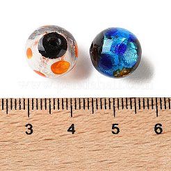 Handmade Silver Foil Glass Beads&nbsp;LAMP-F047-04C