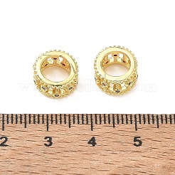Brass Micro Pave Medium Orchid Cubic Zirconia Beads&nbsp;CU-CBA42CA-08G