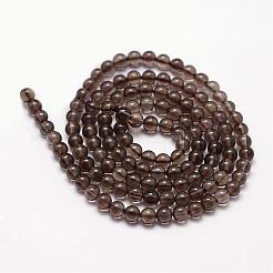 Natural Smoky Quartz Beads Strands&nbsp;G-N0195-02-3mm