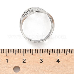 Non-Tarnish 304 Stainless Steel Adjustable Rings&nbsp;RJEW-P080-01P