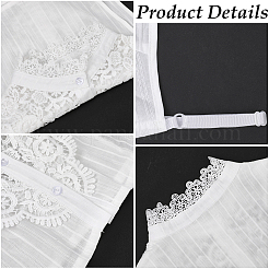 Detachable Cotton Shirt Women False Collar&nbsp;AJEW-WH20054-049B