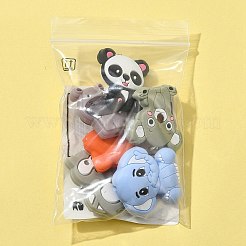 6Pcs 6 Styles Food Grade Eco-Friendly Silicone Focal Beads&nbsp;SIL-FS0001-08