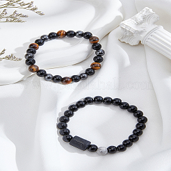 Natural Mixed Gemstone Stretch Bracelets&nbsp;BJEW-LP0001-25G