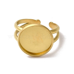 Ion Plating(IP) 304 Stainless Steel Cuff Ring Settings&nbsp;LS-STAS-E202-02A-G