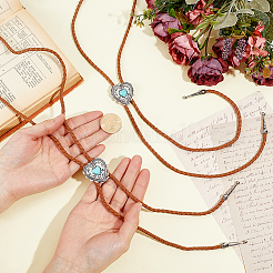 2Pcs PU Leather Bolo Tie Necklaces&nbsp;NJEW-ME0001-22B