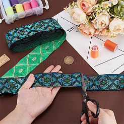 7M Polyester Jacquard Rhombus Ribbon&nbsp;OCOR-WH0100-06A