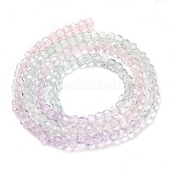 Transparent Painted Glass Beads Strands&nbsp;LS-DGLA-A034-T1mm-A23
