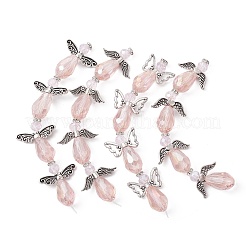 Angel Fairy Shape Electroplate Glass Beads Strands&nbsp;AJEW-JB01173-02