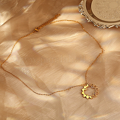 304 Stainless Steel Pendant Necklaces&nbsp;KE9044-2