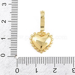 Brass Micro Pave Clear Cubic Zirconia Pendants&nbsp;KK-H268-07G-05