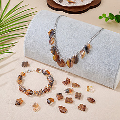 125G Gradient Color Transparent Glass Beads&nbsp;GLAA-TA0003-58C