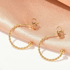 201 Stainless Steel Stud Earring&nbsp;EJEW-C131-06G