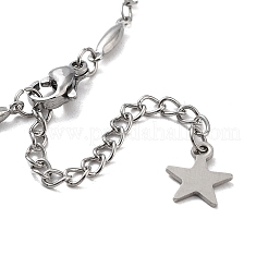 Tarnish Resistant 201 Stainless Steel Link Bracelet Settings Fit for Cabochons&nbsp;MAK-K023-01E-P