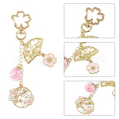 Alloy Enamel Pendant Keychains&nbsp;HJEW-FS00052-02