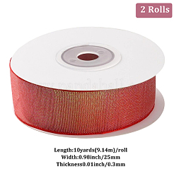 Flat Rainbow Color Organza Ribbon&nbsp;OCOR-WH20013-017B