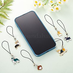 Alloy Enamel Mobile Strap&nbsp;HJEW-SW00023-02