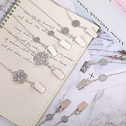 6Pcs 6 Styles Alloy & Iron Napkin Chain Clip&nbsp;AJEW-GO00039