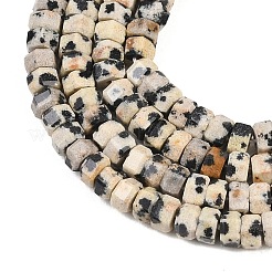 Natural Dalmatian Jasper Beads Strands&nbsp;G-G345-C14-2x4mm