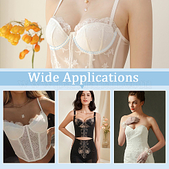 201 Stainless Steel Bra Underwire&nbsp;FIND-WH0421-34A