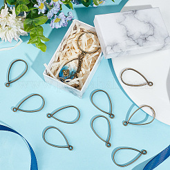 50Pcs Alloy Open Back Bezel Pendants&nbsp;FIND-OC0003-35AB