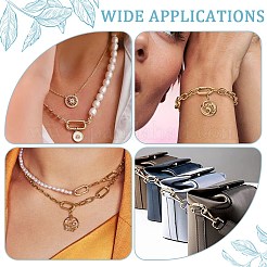 8Pcs 4 Styles Brass Twister Clasps&nbsp;KK-SC0004-80