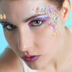 1440Pcs 12 Colors Glass Rhinestone Cabochons&nbsp;RGLA-CA0001-13