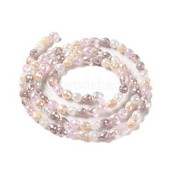 Electroplated Glass Beads Strands&nbsp;GLAA-B013-01I