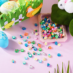 Easter Themes Handmade Polymer Clay Beads&nbsp;CLAY-TA0001-67