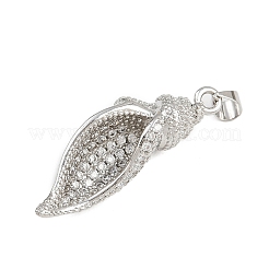 Brass Micro Pave Cubic Zirconia Pendants&nbsp;KK-A269-24P