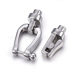 Tarnish Resistant 304 Stainless Steel Clasps&nbsp;STAS-E440-83P