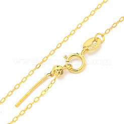 925 Sterling Silver Cable Chain Necklaces&nbsp;NJEW-C052-15G