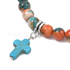 Unisex Synthetic Mixed Stone Bracelets&nbsp;BJEW-JB13626