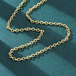 Brass Cable Chain Necklaces for Women&nbsp;NJEW-K282-02G