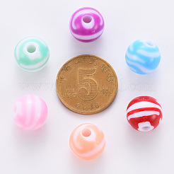 Opaque Striped Acrylic Beads&nbsp;MACR-S373-27A