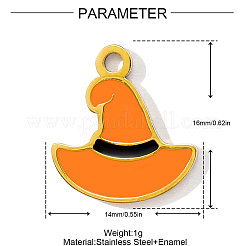 304 Stainless Steel Enamel Pendants&nbsp;STAS-OY001-84G