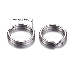 Tarnish Resistant 304 Stainless Steel Split Rings&nbsp;STAS-D438-01