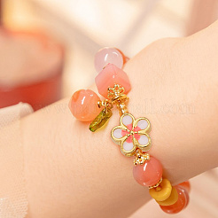 42Pcs 7 Styles Alloy Enamel European Beads&nbsp;ENAM-GO0001-17