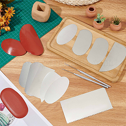 Stainless Steel Pottery Clay Carving Curved Clapper Tool&nbsp;DIY-FG0005-51