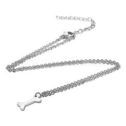Tarnish Resistant 201 Stainless Steel Pendants Necklaces&nbsp;NJEW-S063-TN142-1