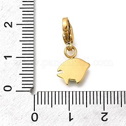 Fish 304 Stainless Steel Enamel Pendant Decorations&nbsp;STAS-R159-48G-05