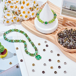 240Pcs 4 Colors Tibetan Style Spacer Beads&nbsp;TIBEB-SP0001-22
