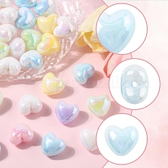 40Pcs UV Plating Acrylic Beads&nbsp;MACR-FS0002-18