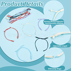 20Pcs 5 Colors Korean Waxed Polyester Cord for DIY Bracelet Making&nbsp;AJEW-HY00005