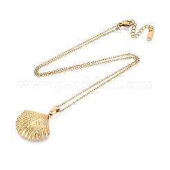304 Stainless Steel Pendant Necklaces&nbsp;NJEW-T018-24G